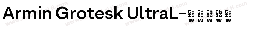 Armin Grotesk UltraL字体转换